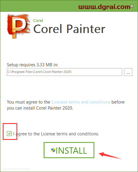 Corel Painter 2020安装教程