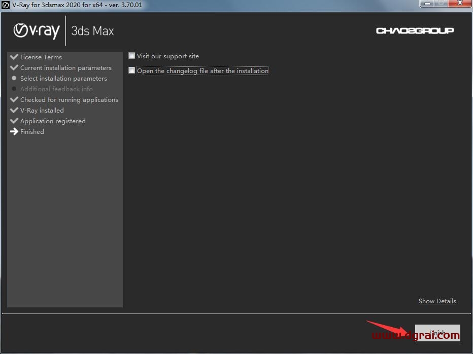 VRay3.7【VR3.7渲染器】vray3.7 for 3dmax2020英文版安装教程
