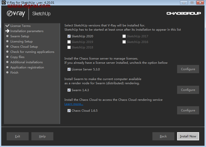 vray4.2 for sketchup【草图大师2016/2017/2018/2019/2020渲染器】简体中文版安装教程