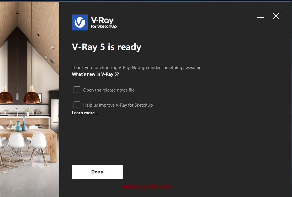 vray5.2 for sketchup【草图大师2017/2018/2019/2020/2021/2022渲染器】中文版安装教程