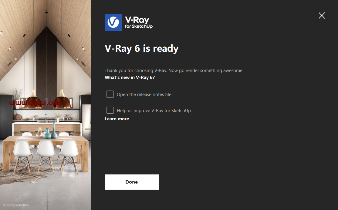 VRay 6.00 for sketchup 2019-2022【草图大师VRay渲染器】汉化版安装教程