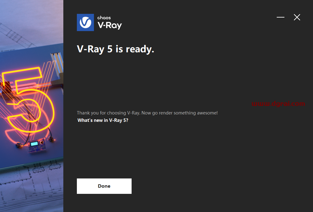 VRay 5.1 for C4D【支持R20/R21/S22/R23/S24】中文版安装教程