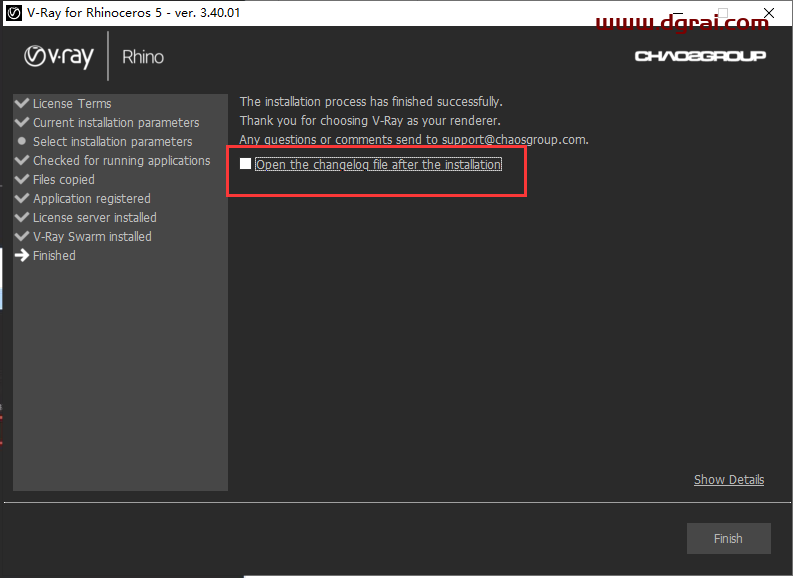 vray3.4 for rhino【支持rhino5】渲染器安装教程