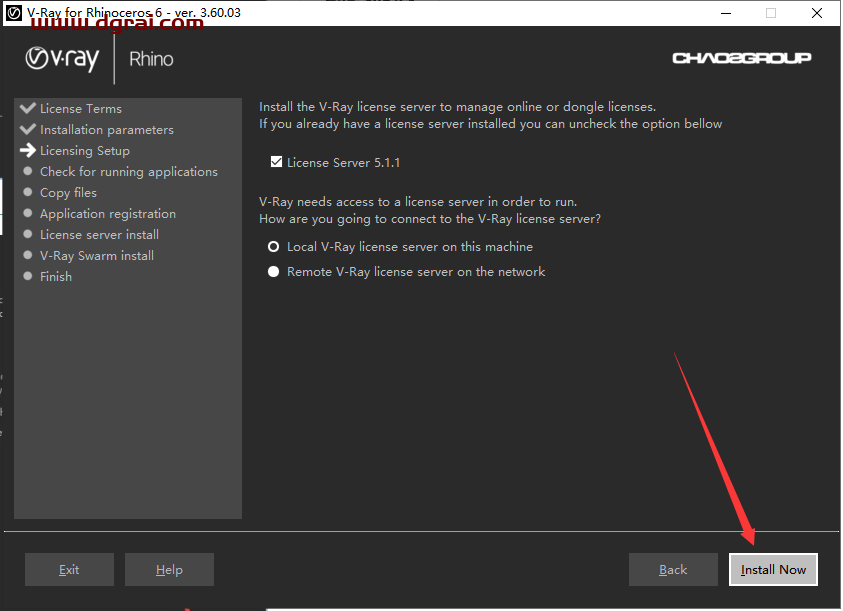 VRay 3.60.02 for Rhino 6 汉化版安装教程
