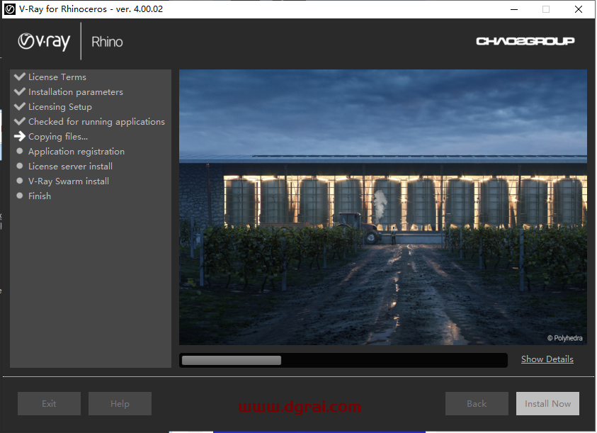 vray4.0 for rhino【支持rhino5,6】渲染器安装教程