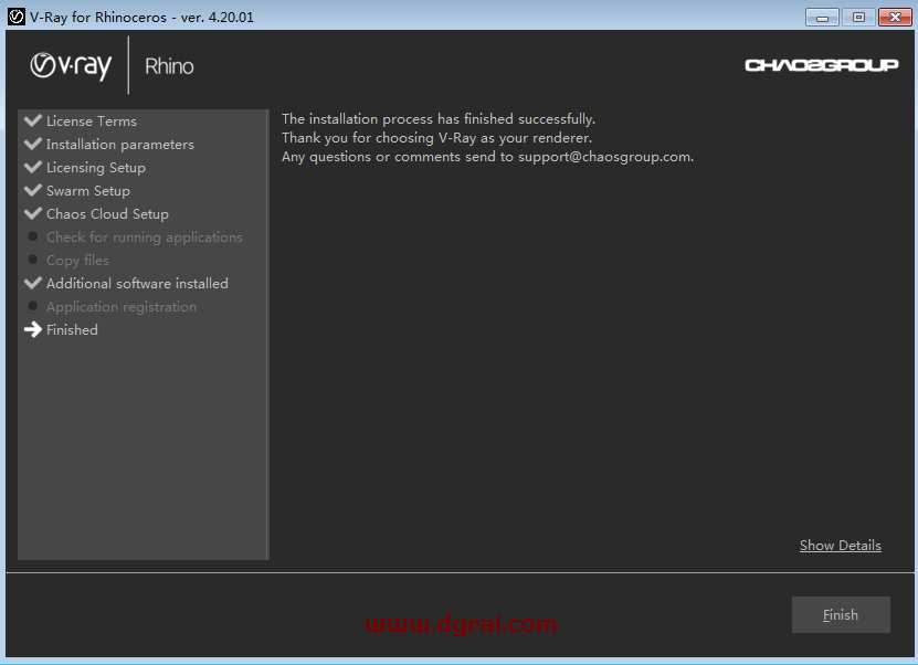 vray4.2 for rhino【支持rhino5，6，7】渲染器安装教程