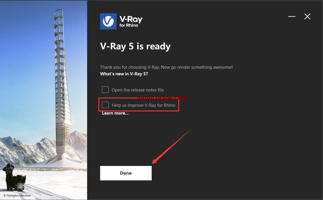 vray5.1 for rhino【支持rhino6,7】渲染器安装教程
