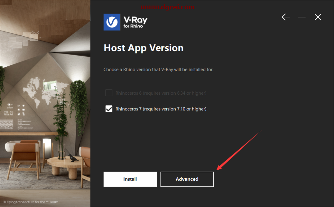 vray5.2 for rhino渲染器【rhino6-8】中文版安装教程