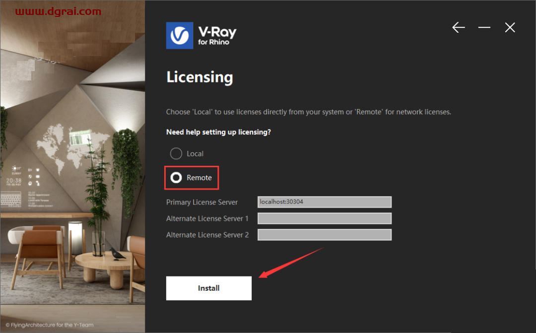 vray5.2 for rhino渲染器【rhino6-8】中文版安装教程