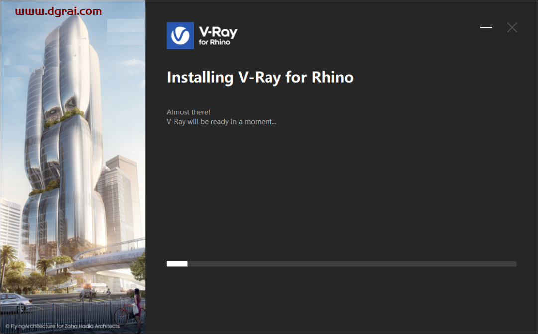 vray5.2 for rhino渲染器【rhino6-8】中文版安装教程