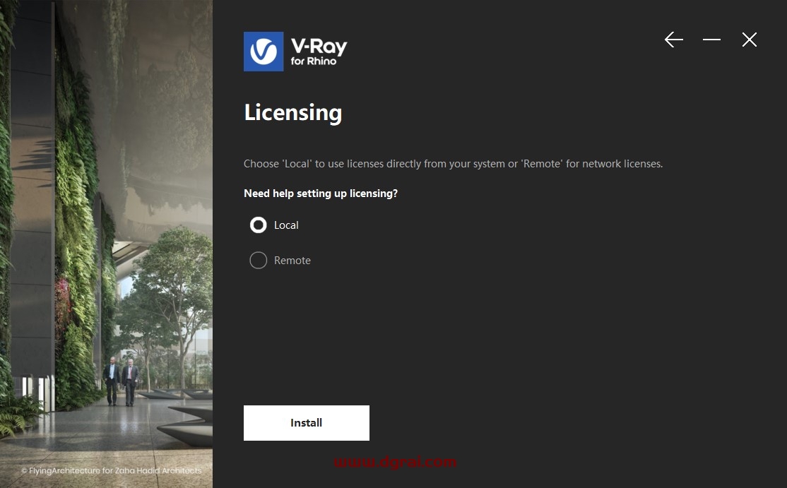【VRay for rhino渲染器】V-Ray 6.00.00 for Rhino 6-8英文版安装教程