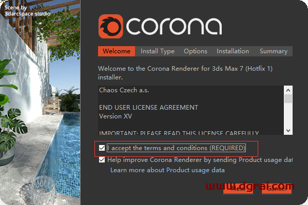 Corona渲染器 7.1 for 3ds Max2014-2022【CR汉化版】安装教程