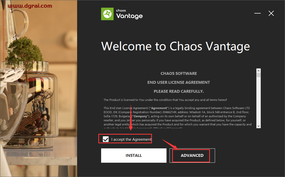 Chaos Vantage v1.8.2【实时光线追踪渲染软件】安装教程