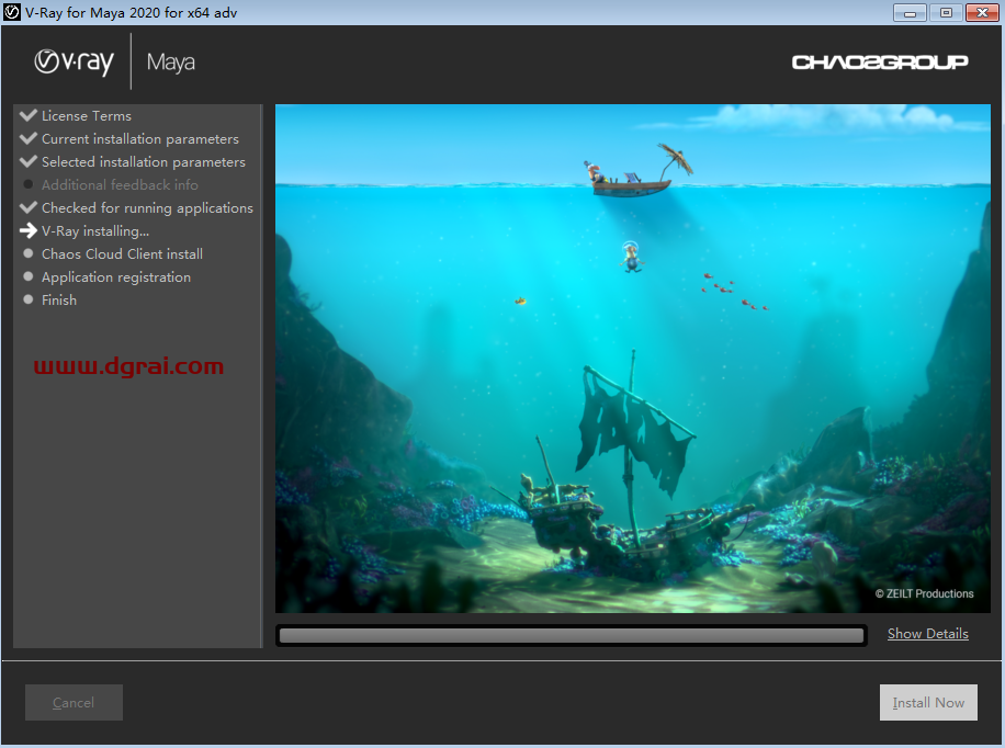vray4.3【VR4.3渲染器】VRay4.3 Next for Maya2016-2020安装教程