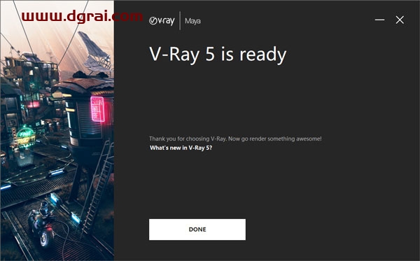 VRay5.1 Next for Maya2018/2019/2020/2022 安装教程