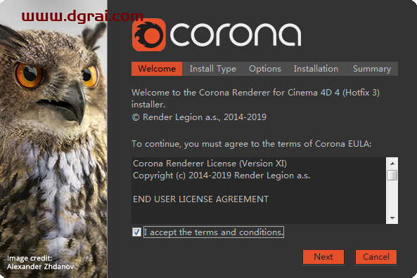 Corona Renderer 3.2 【CR渲染器3.2】 for Cinema 4D R14-R20 安装教程