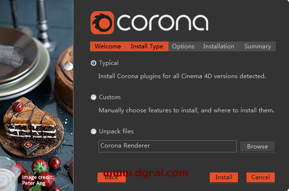 Corona Renderer 3.2 【CR渲染器3.2】 for Cinema 4D R14-R20 安装教程