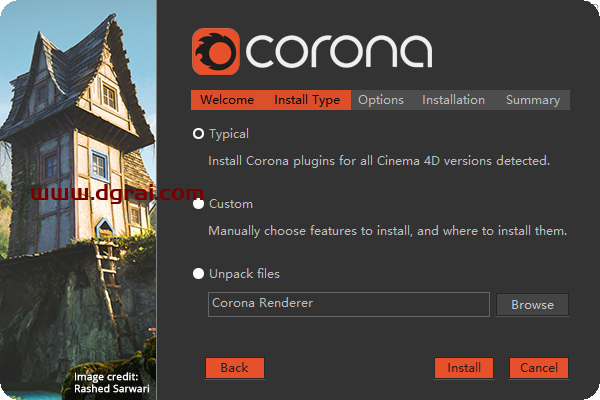 Corona Renderer 7 for Cinema 4D R14-R25安装教程