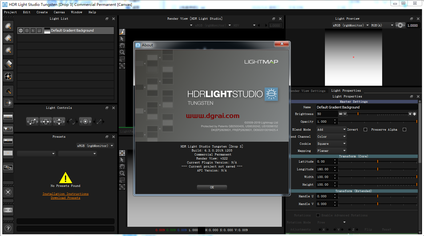 Lightmap HDR Light Studio Carbon 6.3.0【三维渲染室内摄影棚灯光HDR环境软件】安装教程