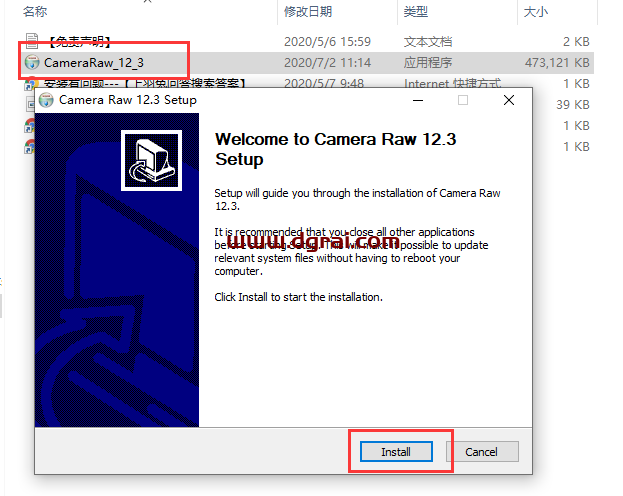 Adobe CameraRaw12.3【Raw格式图像PS插件】安装教程