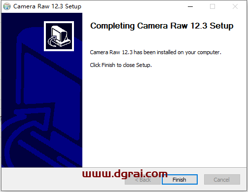 Adobe CameraRaw12.3【Raw格式图像PS插件】安装教程