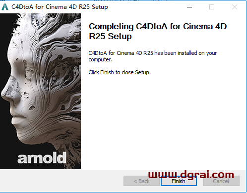 C4D阿诺德渲染器插件：Solid Angle Cinema 4D To Arnold v4.0.0.1 安装教程