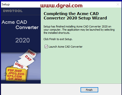 CAD格式版本转换器Acme CAD Converter2020中文版(高版本转低版本)安装教程