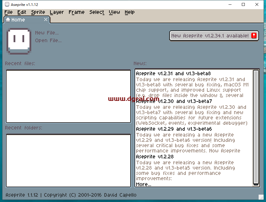 Aseprite v1.1.12【像素动画制作软件】安装教程