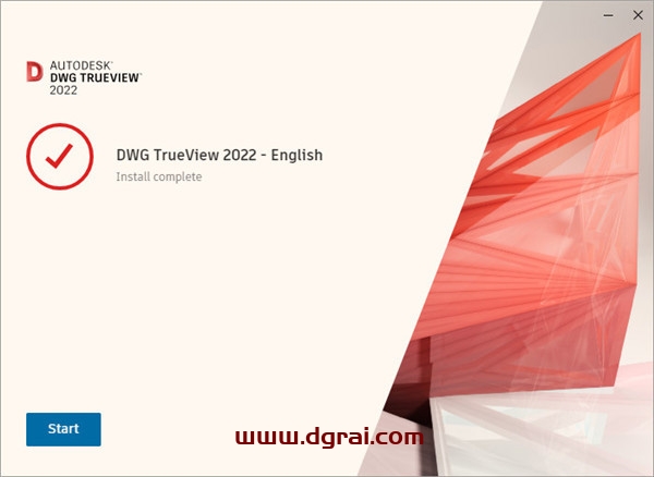 Autodesk DWG TrueView 2022【CAD看图软件】下载与安装教程