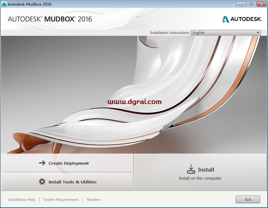 Autodesk mudbox 2016【3D数字雕刻软件】中文版下载附安装教程