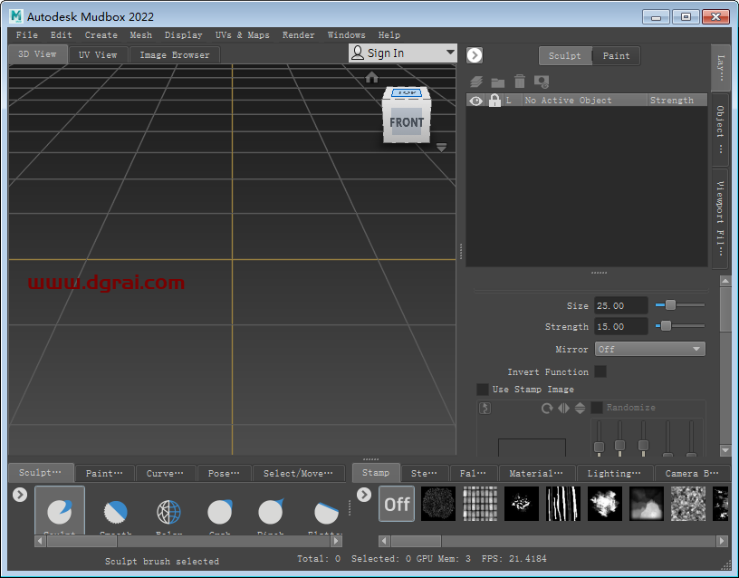 Autodesk mudbox 2022【3D数字雕刻软件】绿色版下载与安装教程