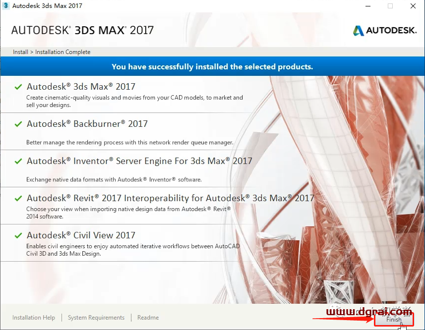 Autodesk 3ds Max 2017安装教程