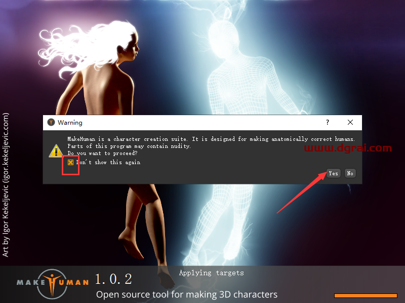 makehuman v1.0.2安装教程