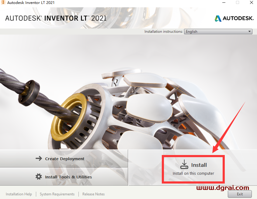 Autodesk Inventor 2021英文版安装教程