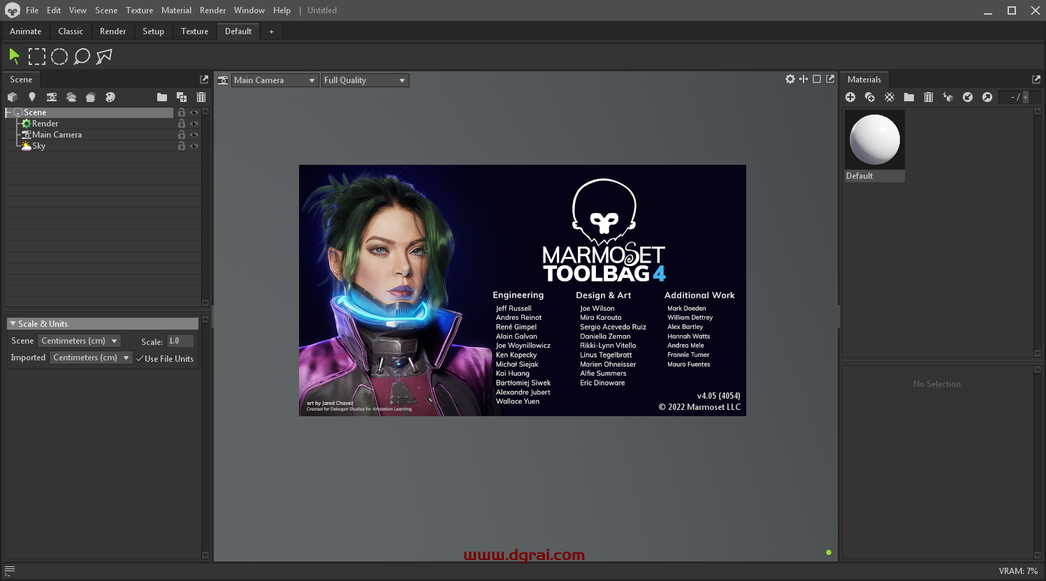 【八猴渲染器免费下载】Marmoset Toolbag v4.05英文版附安装教程