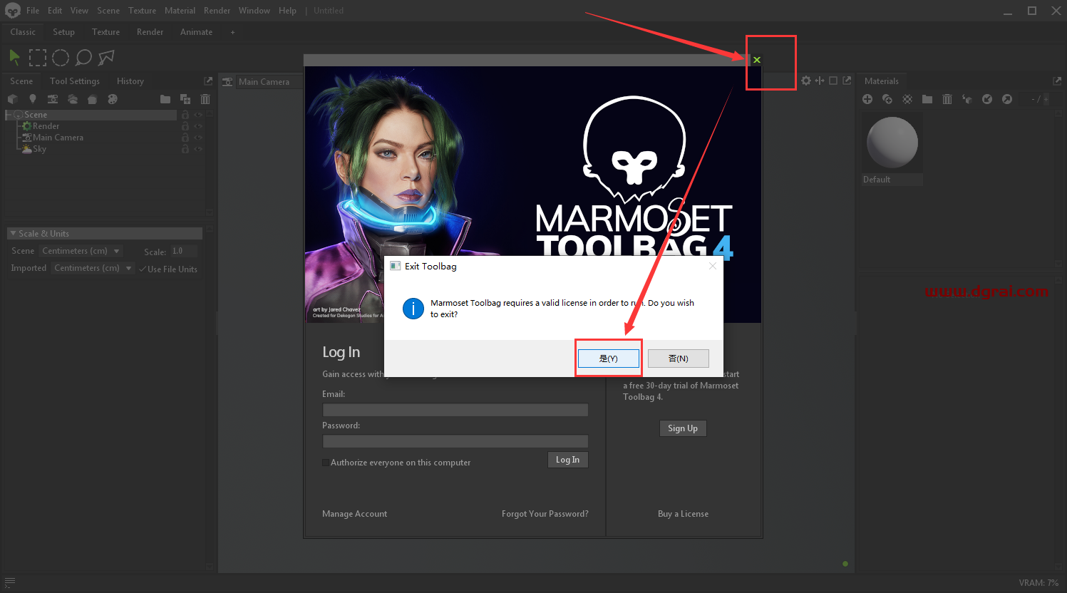 【八猴渲染器免费下载】Marmoset Toolbag v4.05英文版附安装教程