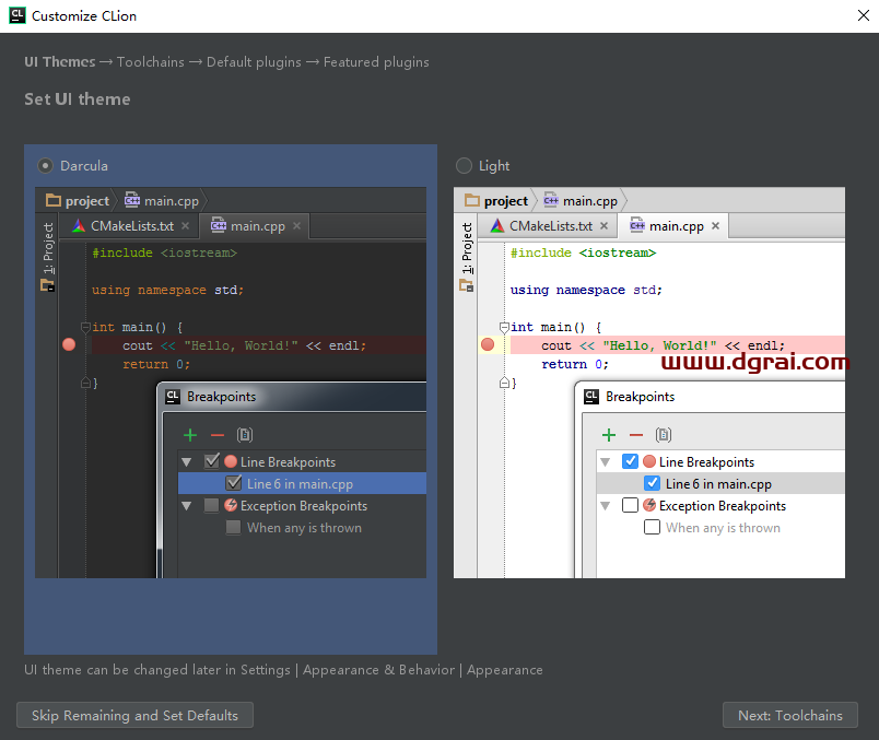 JetBrains CLion2019 <style>
#wx_border_animate{
background: linear-gradient(90deg, #333 50%, transparent 0) repeat-x,
linear-gradient(90deg, #333 50%, transparent 0) repeat-x,
linear-gradient(0deg, #333 50%, transparent 0) repeat-y,
linear-gradient(0deg, #333 50%, transparent 0) repeat-y;
background-size: 10px 2px, 10px 2px, 2px 10px, 2px 10px;
background-position: 0 0, 0 100%, 0 0, 100% 0;
animation: borderAnimate 500ms infinite linear;
padding: 10px;
text-align: center;
}
@keyframes borderAnimate {
100% {
background-position: 10px 0, -10px 100%, 0 -10px, 100% 10px;
}
}
</style>
<div id="wx_border_animate">下载链接</div><div class="WechatReplay_add_qrcode" style="display:none"></div>下载地址【CLion 2019】中文版安装教程