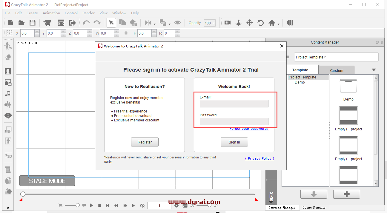 CrazyTalk Animator 2.14【CTA二维动画制作软件】学习版下载与安装教程