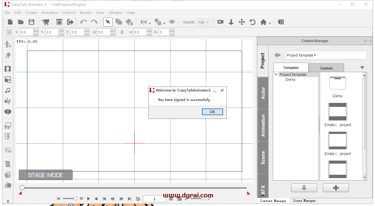 CrazyTalk Animator 2.14【CTA二维动画制作软件】学习版下载与安装教程
