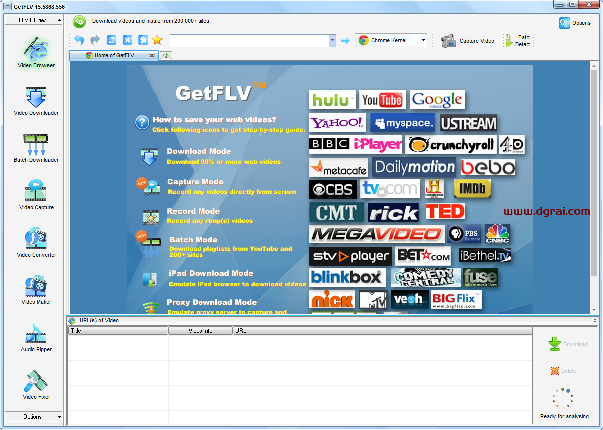 GetFLV 15【FLV视频下载转换器】绿色版下载与安装教程
