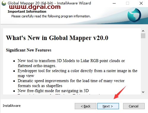 Global Mapper20绿色版下载【Global Mapper20】附安装教程