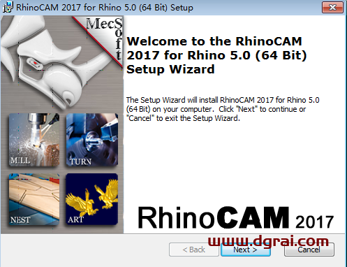 犀牛刀路插件:RhinoCAM 2017 for Rhino 5 中文版下载与安装教程