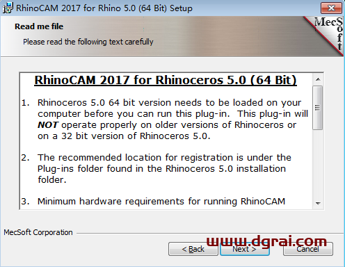 犀牛刀路插件:RhinoCAM 2017 for Rhino 5 中文版下载与安装教程