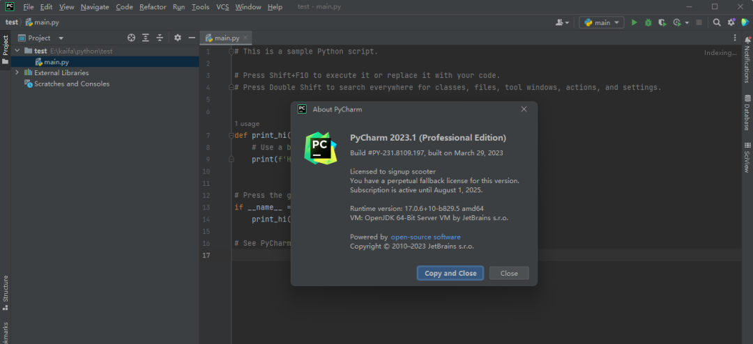 PyCharm2023.1安装包下载与安装教程