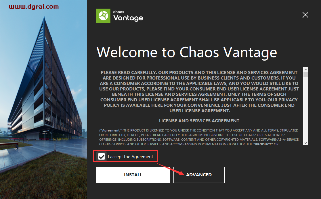 Chaos Vantage 2.1【实时光线追踪预览软件】英文激活版下载与安装教程