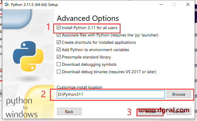 python 3.11.5 官方英文免费版安装教程-附下载地址