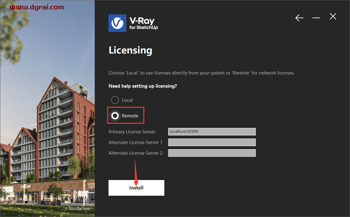 VRay 6.1 for SketchUp 2019-2023中文汉化版安装图文教程与注册方法