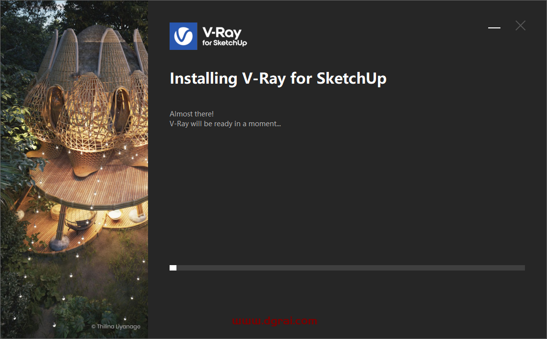 VRay 6.1 for SketchUp 2019-2023中文汉化版安装图文教程与注册方法