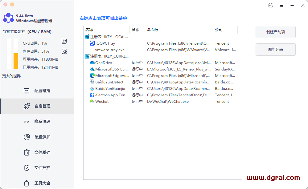 Windows超级管理器-一个完全免费的电脑多功能优化软件和垃圾清理软件
