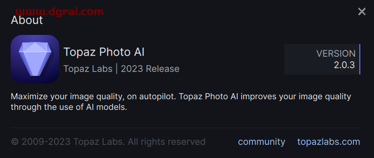 Topaz Photo AI学习版 v2.0.3 绿色便携版 (去升级集成全部离线模型完整版)